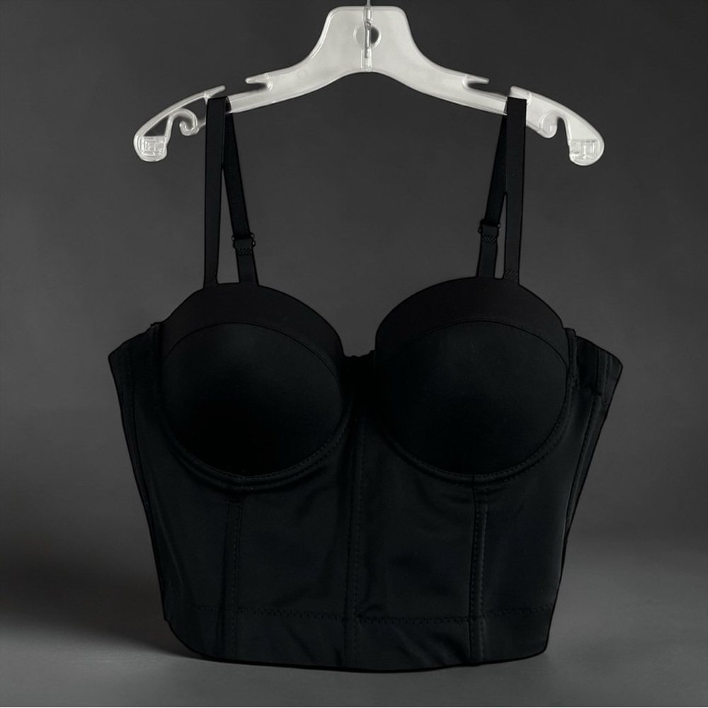 NWT Monique Black Structured Bustier Corset Medium